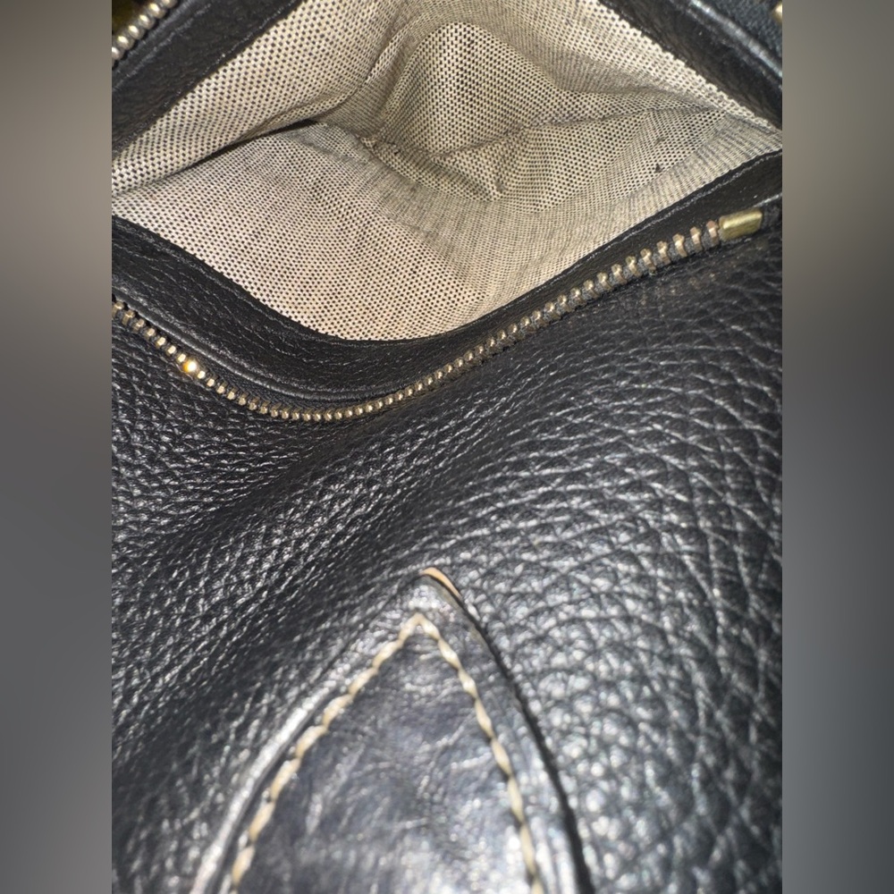 Dooney & Bourke Black Pebbled Leather Satchel - Picture 11 of 16